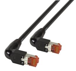 RJ45 Patchkabel S/FTP, Cat.6A, 2x TM2190°, UC900, 2m, schwarz 
