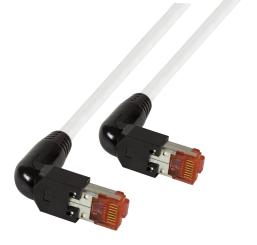 RJ45 Patchkabel S/FTP, Cat.6A, 2x TM2190°, UC900, 1m, weiß 