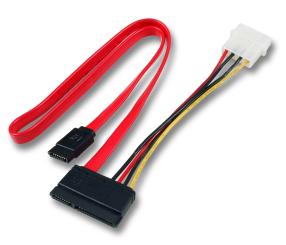 S-ATA Kombikabel, Data+PowerPower: 0,15m + Data: 0,50m 