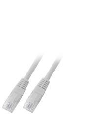 RJ45 Patchkabel U/UTP, Cat.6 umspritzt, 15m grau 