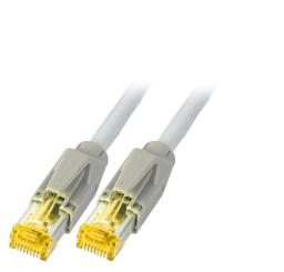 RJ45 Patchkabel S/FTP, Cat.6A, TM31,Dätwyler 7702, 25m, grau 