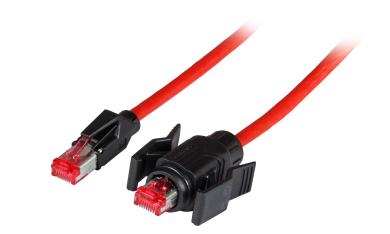 RJ45 Patchkabel S/FTP, Cat.6A, IP67/TM21  PUR,  2m 