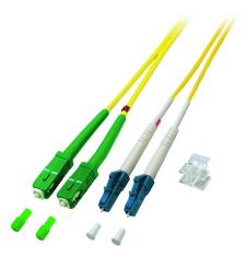 Duplex Patchkabel LC-SC/APC 9/125µ, OS2,LSZH, gelb, 2.0mm, 10m 