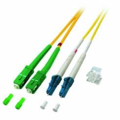 Duplex Patchkabel LC-SC/APC8° 9/125 , 25m  LSOH 