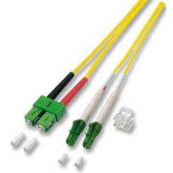 Duplex Patchkabel LC-APC/SC-APC 8°, 0,5m 9/125 