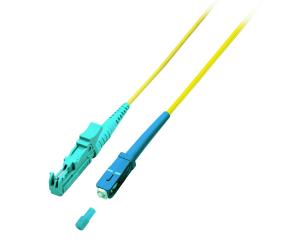 Simplex Patchkabel SC-E2000® 9/125µ, OS2,LSZH, gelb, 3.0mm, 10m 