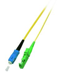 Simplex Patchkabel SC-E2000®/APC 9/125µ,OS2, LSZH, gelb, 3.0mm, 3m 