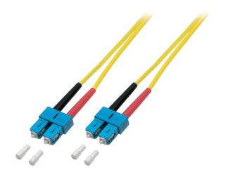 Duplex Patchkabel SC-SC 9/125µ, OS2, LSZH,gelb, 3.0mm, 0,5m 