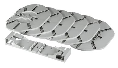 Zubehör Spleißkassetten Heat6 Kassetten (6x8) 4mm hoch 