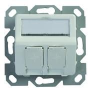 Modul-Aufnahme 50x50 aufbauend 2x UP/50, alpinweiß 