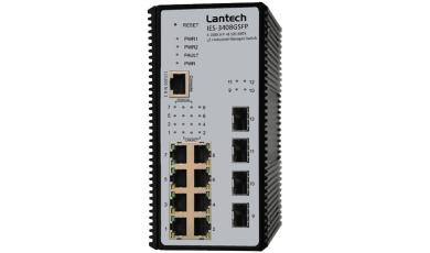 Industrial Managed Ethernet Switch mit verbessertem G.8032 Ring, 8 10/100/1000T + 4 100/1000M SFP L2 