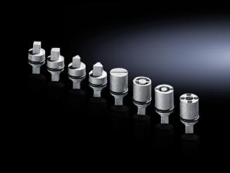 Verschluss-Einsätze, Zink-Druckguss, Länge 27mm, Ausführung A, 3mm Doppelbart 