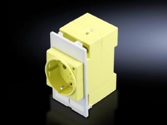 Steckdosen-Module, DE, Einbau vor Hauptschalter für Schnittstellenklappen 