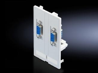 Schnittstellen-Einsätze, 2xSUB-D9 Buchse/Stift 