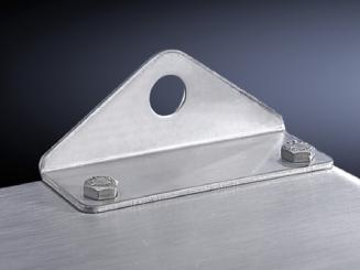 Wandbefestigungswinkel, Edelstahl 1.4301 