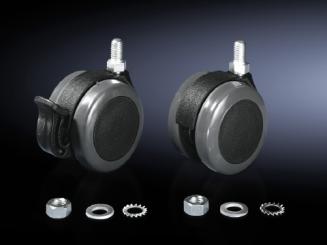 Doppel-Lenkrollen, max. statische Last pro Bauteil 75 kg, Bodenfreiheit 85mm 