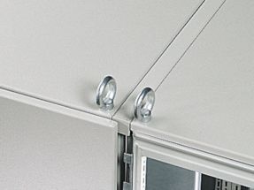 Abdeckung für Anreihung oben, Kunststoff, RAL 7035, für Schranktiefe 600 mm 