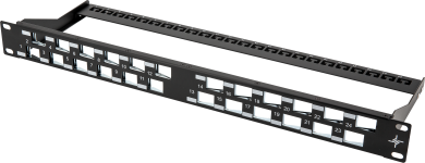 19" Modulträger 1HE, gewinkelt 