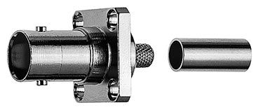 BNC-KABELBUCHSE M. FLANSCH 50 OHM 