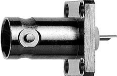 BNC-FLANSCHBUCHSE 50 Ohm löt 