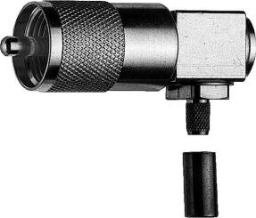 UHF-Kabelwinkelstecker crimp 