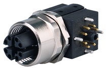 STX M12x1 EBB X-kod. Cat.6A 90° 