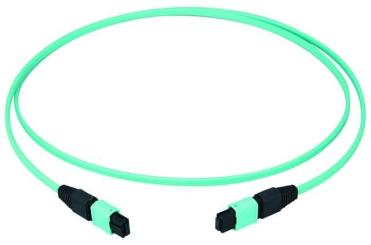 MPO aqua female patch cord 60m 