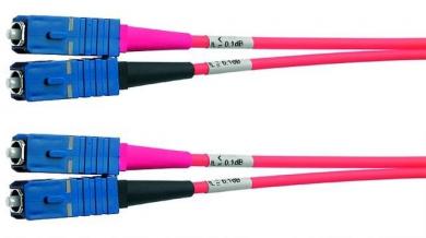 Duplex-Rangierkabel 50/125 OM3, L=2m 