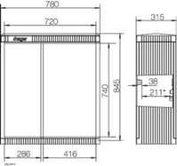 Kabelverteilerschrank Gr.1/845 